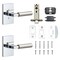 Sure-Loc Hardware Sure-Loc Hardware Levanto Privacy Rosette, Polished Chrome, Smooth Grip in Nickel LV102 26 GRIP-SM NI - alternate 2
